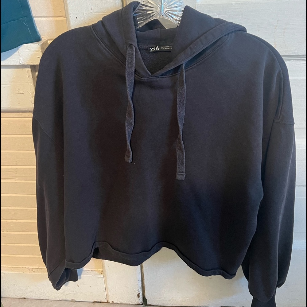 Zara cropped sweatshirt